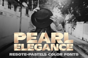 Color fonts ResotE-Pastels Font Download