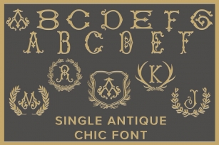 Single Antique Chic Font Download
