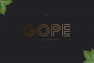 Logo!! Gope Typeface Font Download