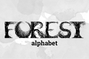 FOREST alphabet Font Download
