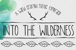 Into The Wilderness: An Organic Font Download
