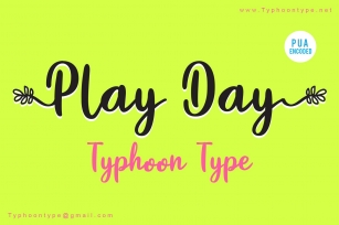 Play Day font Font Download