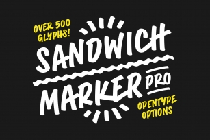 Sandwich Marker Pro Font Download