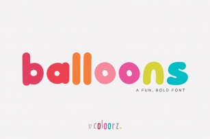 Balloons Font Download
