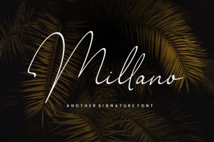 Millano // Signature Font Download