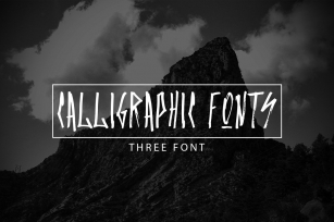 Set of three calligraphic fonts Font Download