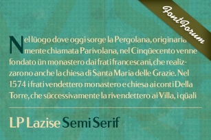 LP Lazise Semi Serif Font Download