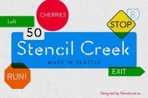 Stencil Creek Font Download