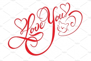 Love You, Lettering Design Font Download