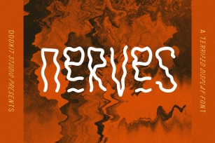Nerves halloween horror font Font Download