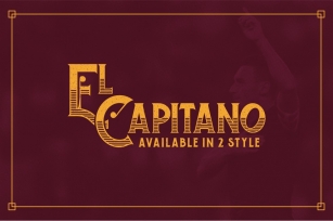 El Capitano Typeface Font Download
