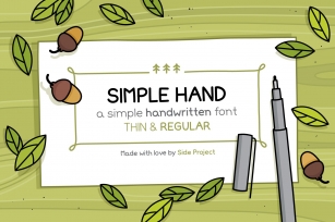 Simple Hand handwritten font Font Download