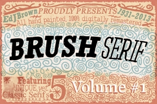 Entire Brush Serif Family Font Download