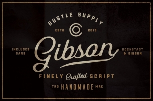 Gibson Script + Extras Font Download