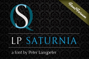 LP Saturnia Volume Font Download