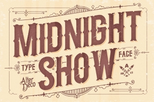 Midnight Show typeface Font Download