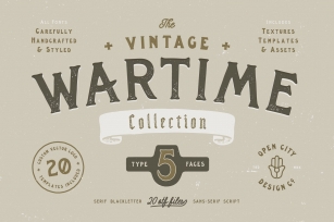 The Vintage Wartime Collection Font Download