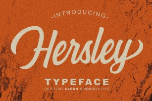 Hersley Typeface Font Download