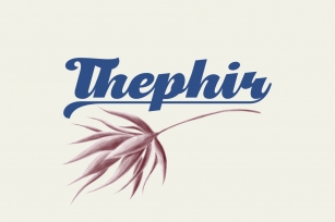Thephir Slanted Font Download