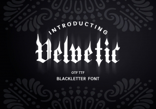 Velvetic Blackletter Font Download
