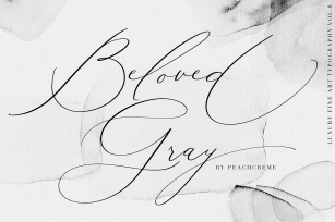 Beloved Gray -Fine Art Font Download