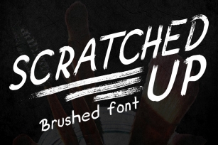 Scratched Up Handwritten Brush Font Download