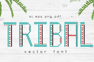 TRIBAL Vector Font Download