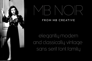 MB Noir Font Download