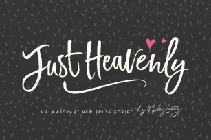 Just Heavenly Brush  Extras Font Download