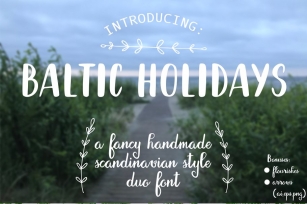 Baltic Holidays Script Font Download