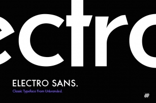 Electro Sans Font Download