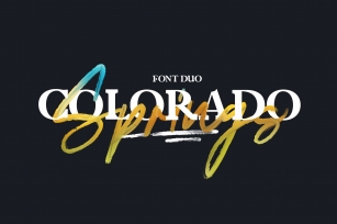 Colorado Springs Font Download