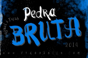 Pedra Bruta new VTKS font Font Download