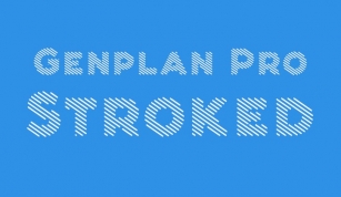 Genplan Pro Stroked Font Download