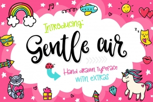 Gentle Air Typeface with Extras Font Download