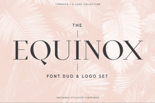 Equinox Stylish duo  logo set Font Download