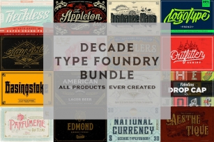 Decade Type Foundry Store Bundle Font Download