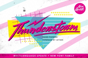 Thunderstorm + Extras Font Download