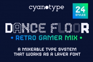 Dance Floor Retro Gamer Mix Font Download