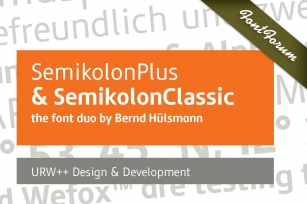 SemikolonClassic Bold Font Download