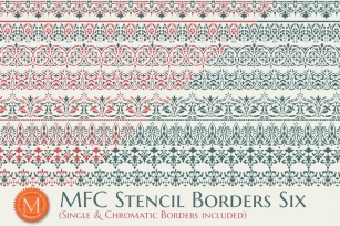 MFC Stencil Borders Six Font Download