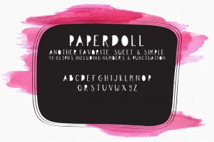 Paper Doll Handlettered Typeface Font Download