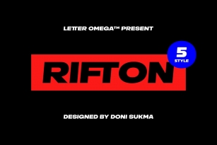 RIFTON Super Black typeface Font Download