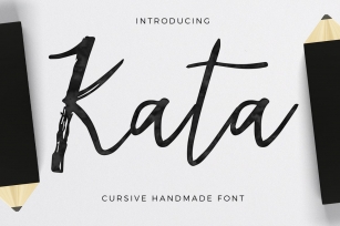 Kata!- cursive handmade font Font Download