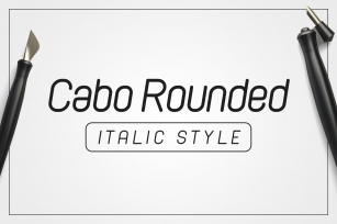 Cabo Rounded Italic Font Download