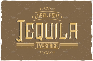 Tequila Vintage Label Typeface Font Download