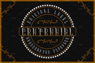 Centennial label font Font Download