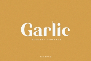 Garlic / elegant font Font Download