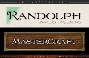 LHF Mastercraft Font Download