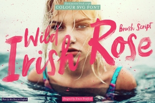 Wild Irish Rose brush script font Font Download
